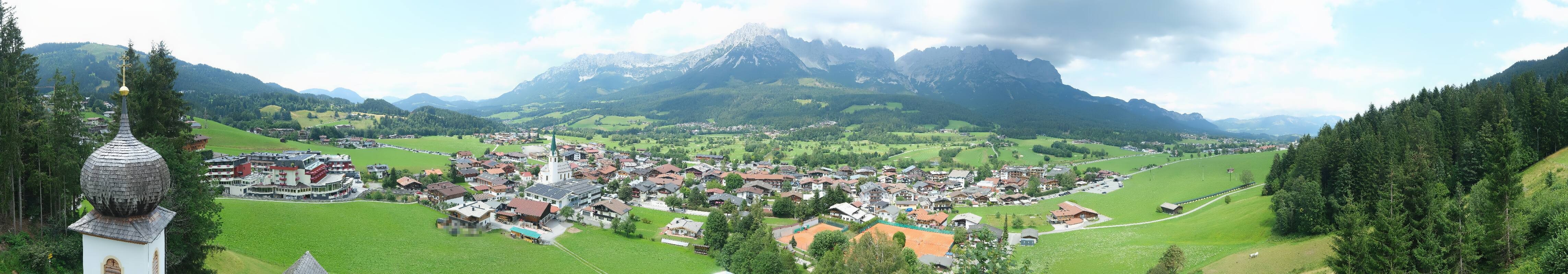 Archived image Webcam Ellmau, mountain range Wilder Kaiser