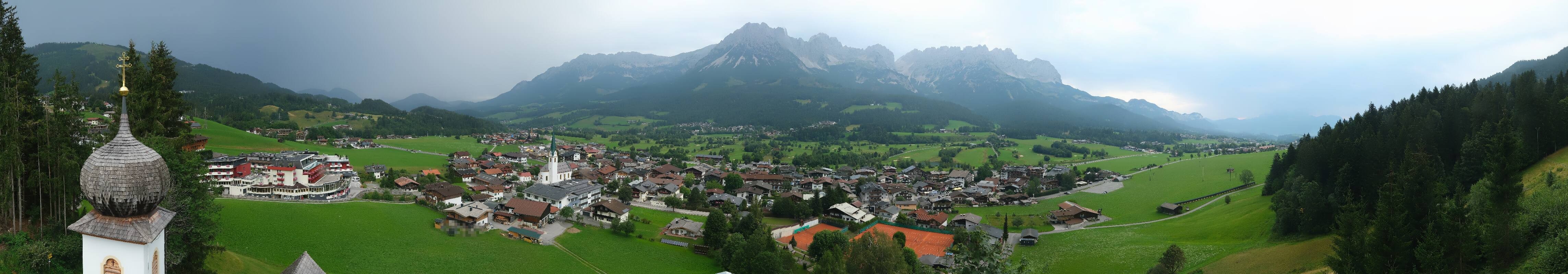 Archived image Webcam Ellmau, mountain range Wilder Kaiser