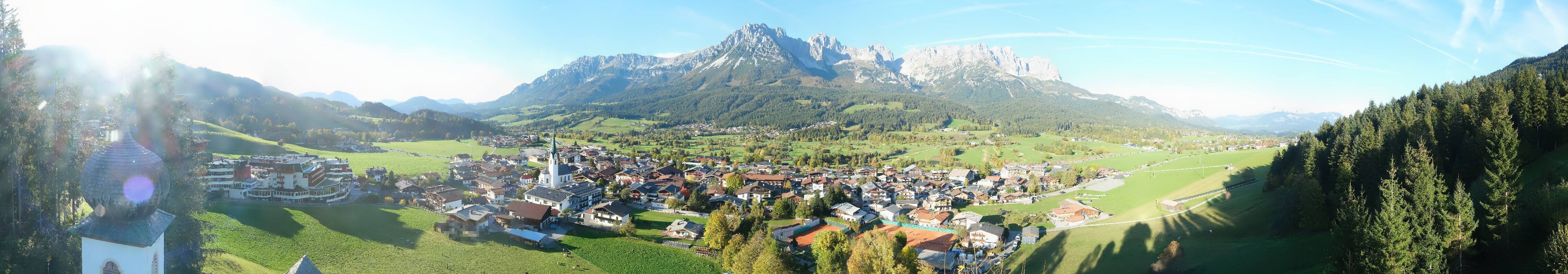 Archived image Webcam Ellmau, mountain range Wilder Kaiser