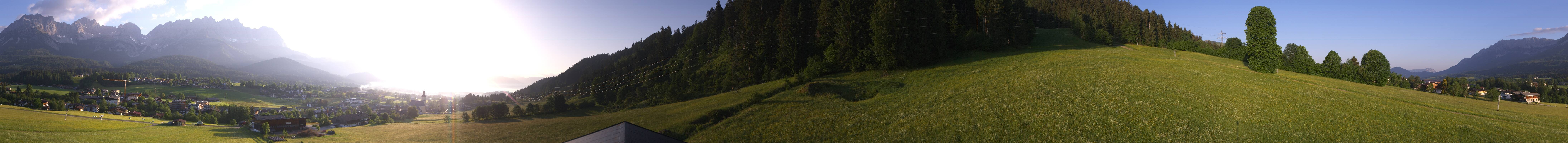 Archived image Webcam Going at mountain range Wilder Kaiser, Tyrol
