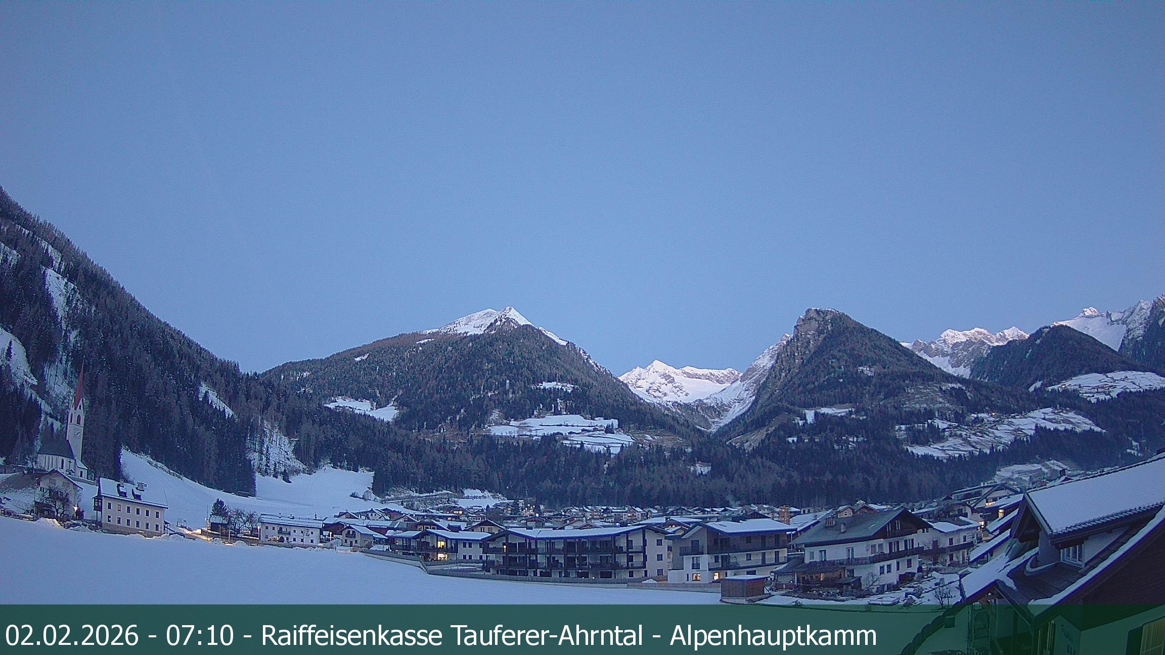 Archived image Webcam Luttach in die Ahrntal Valley