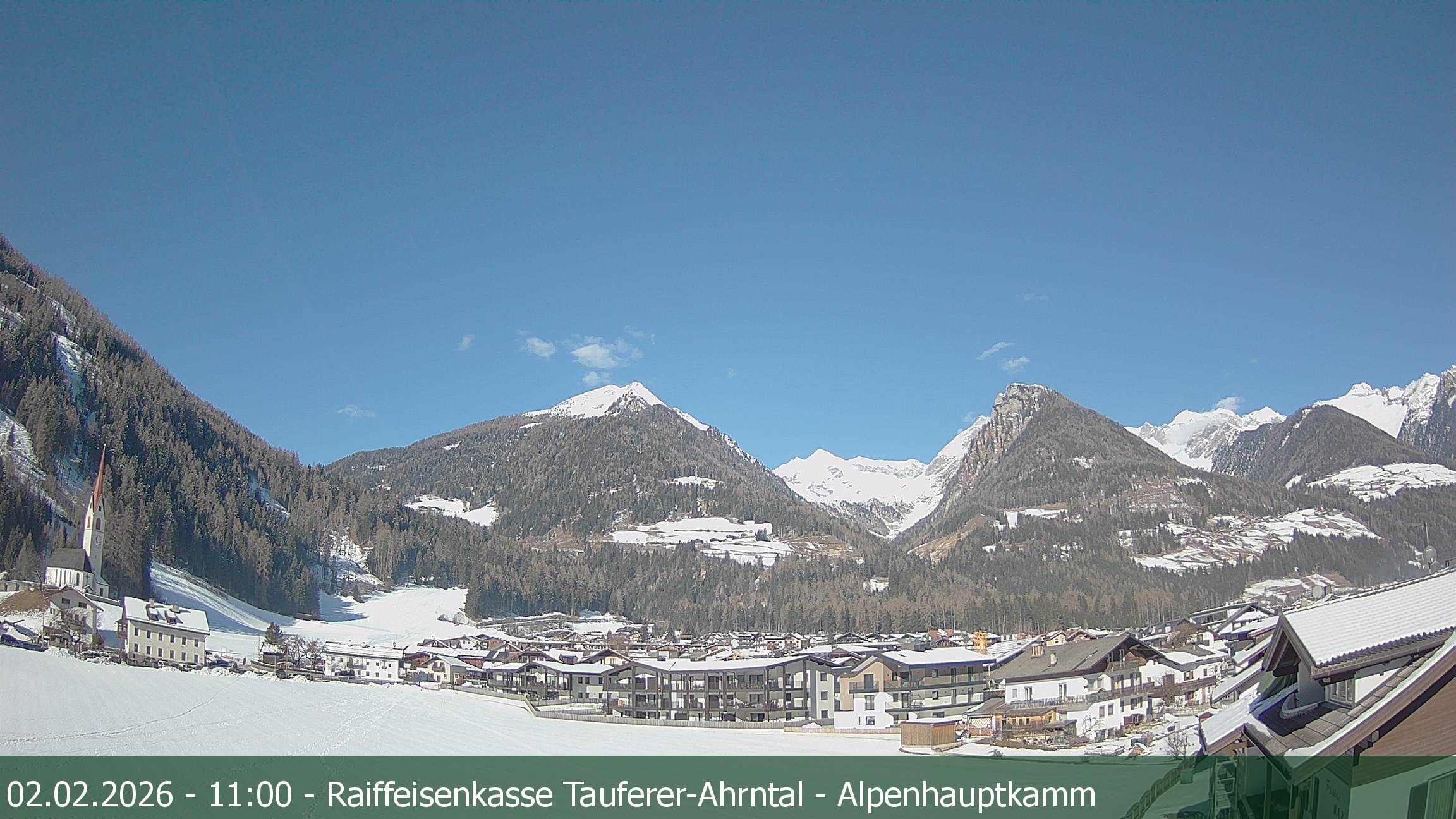 Archived image Webcam Luttach in die Ahrntal Valley