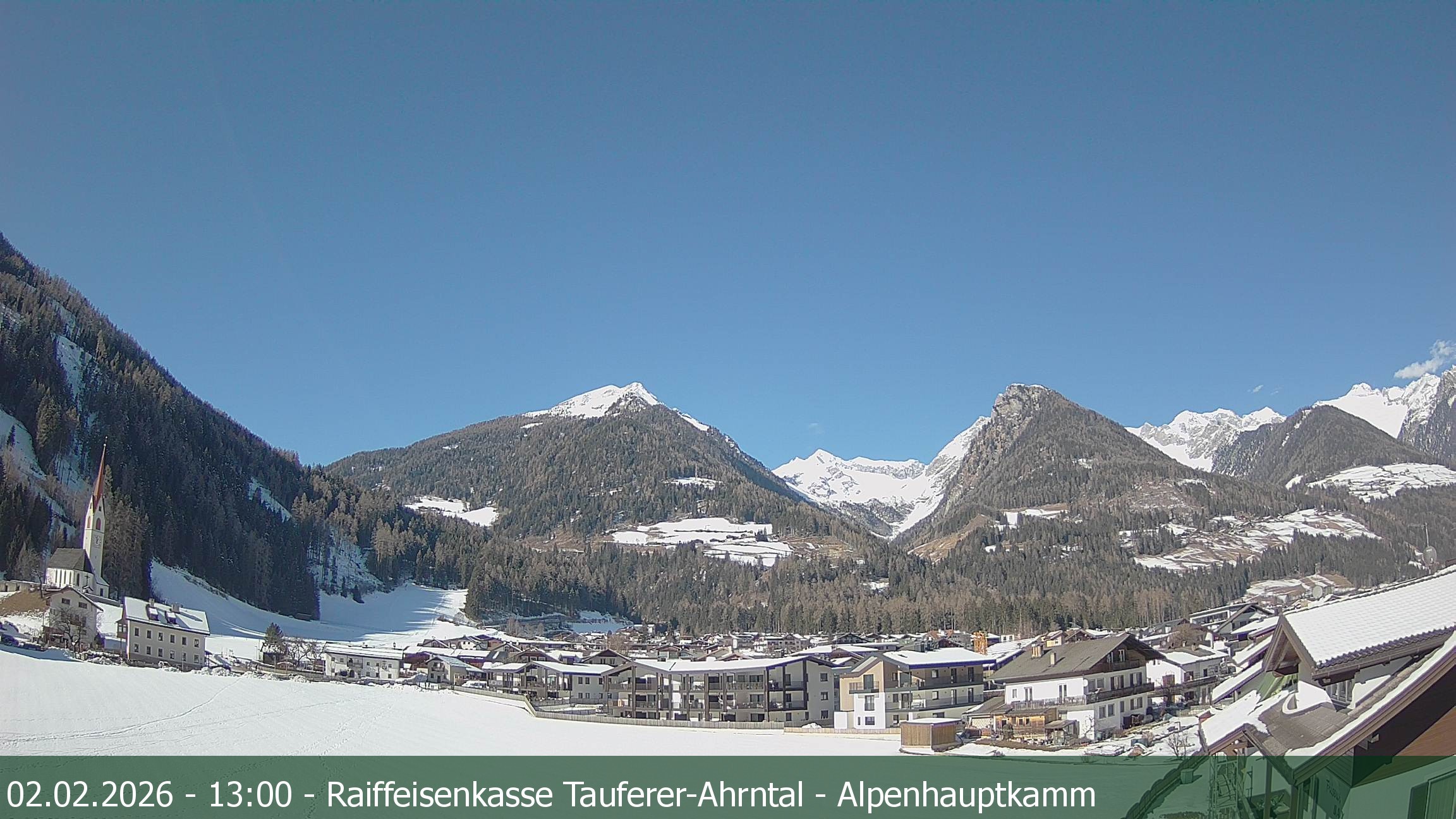 Archived image Webcam Luttach in die Ahrntal Valley