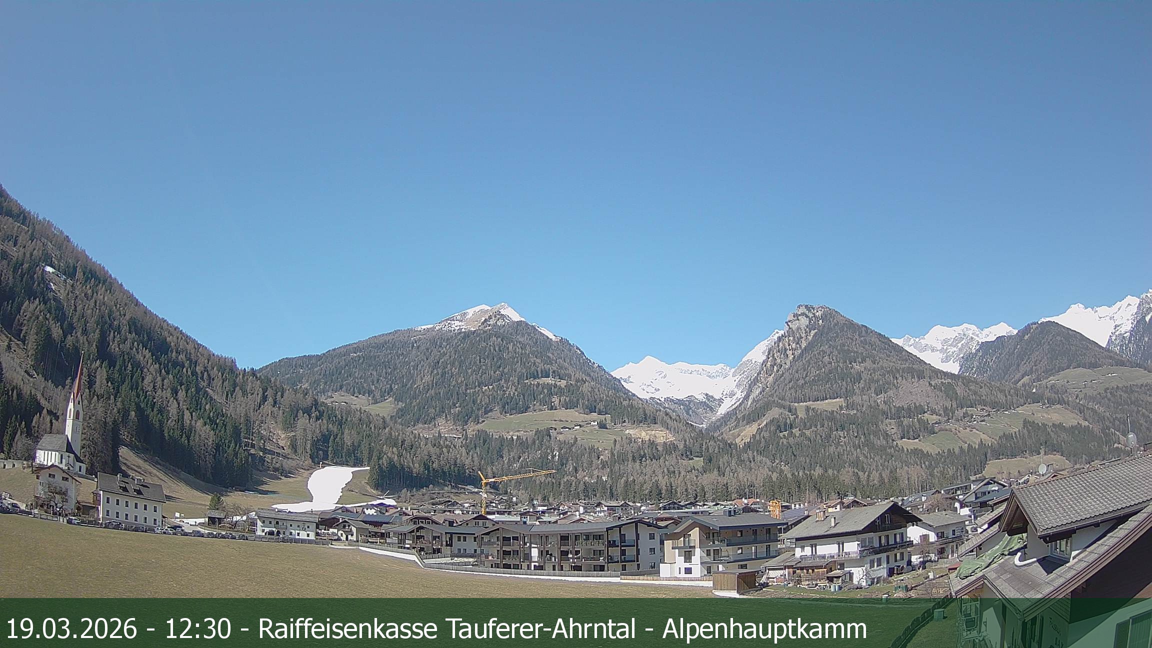 Archived image Webcam Luttach in die Ahrntal Valley