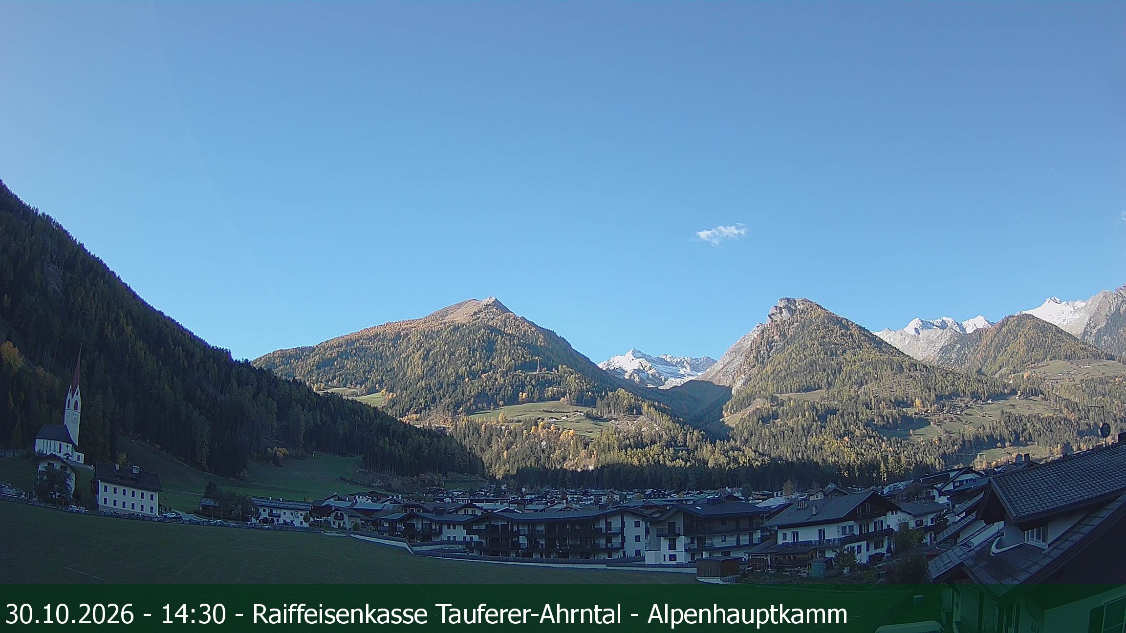 Archived image Webcam Luttach in die Ahrntal Valley