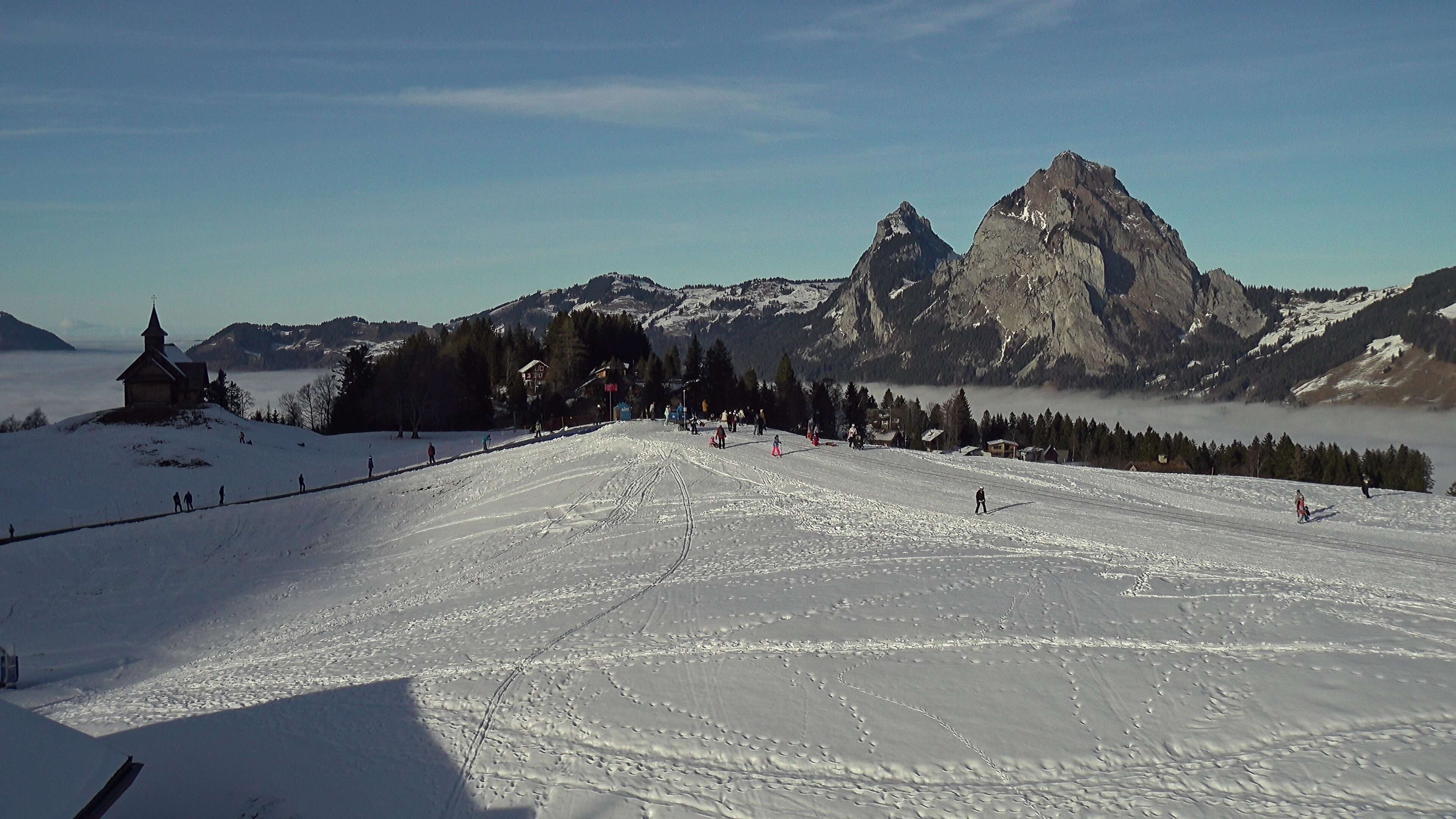 Archiv Foto Webcam Bergstation Standseilbahn Schwyz-Stoos, Vierwaldstättersee