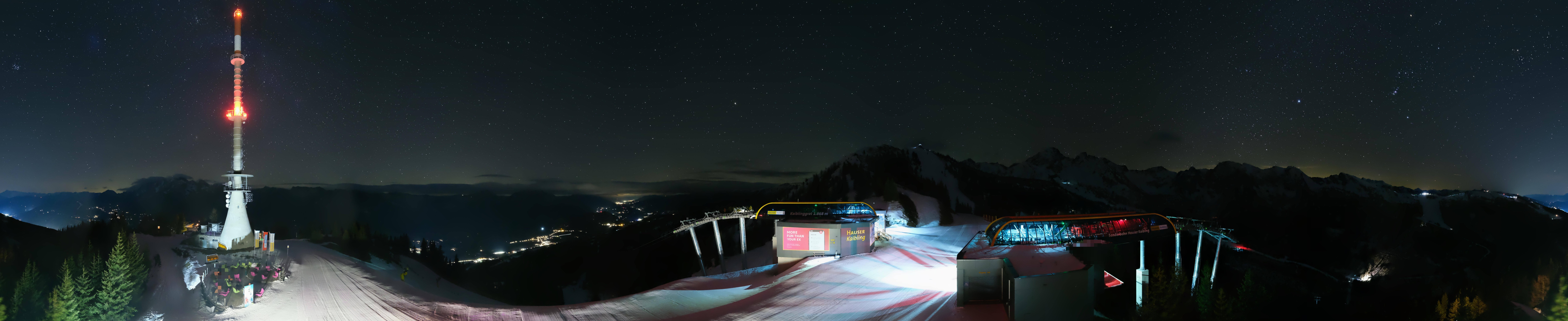 Archiv Foto Webcam Hauser Kaibling: Panorama Sendemast