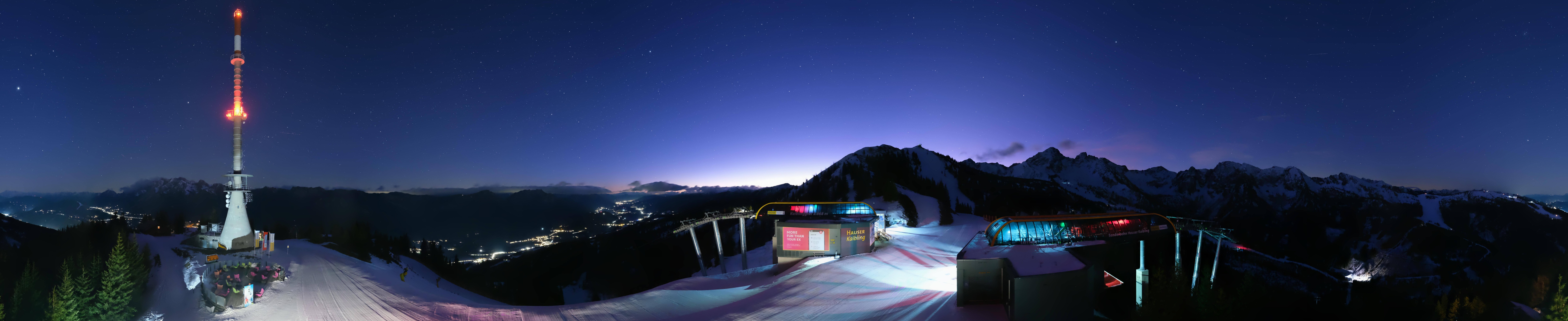 Archiv Foto Webcam Hauser Kaibling: Panorama Sendemast