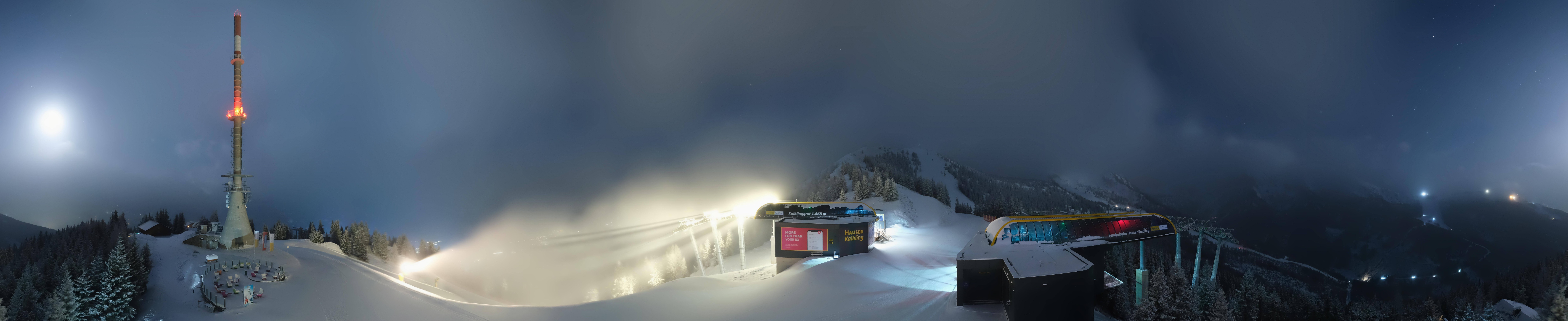 Archiv Foto Webcam Hauser Kaibling: Panorama Sendemast