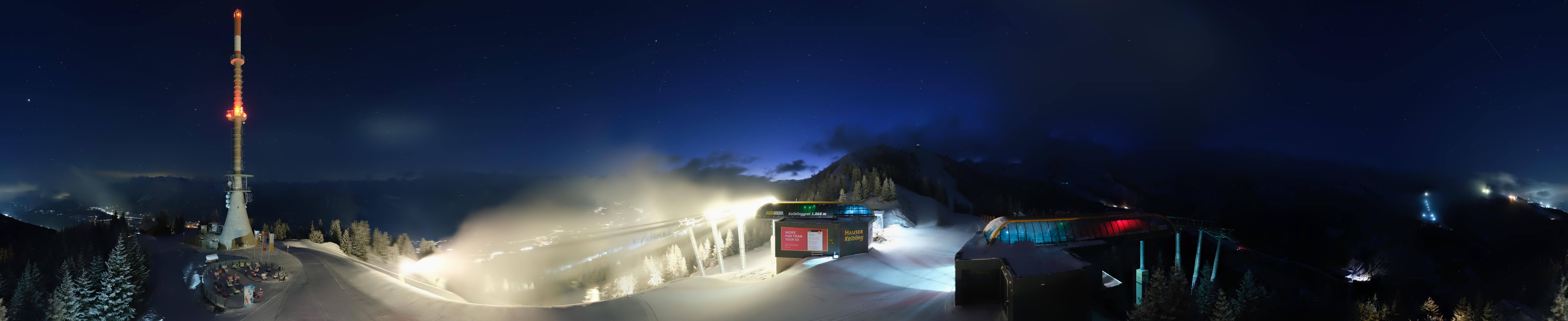 Archiv Foto Webcam Hauser Kaibling: Panorama Sendemast