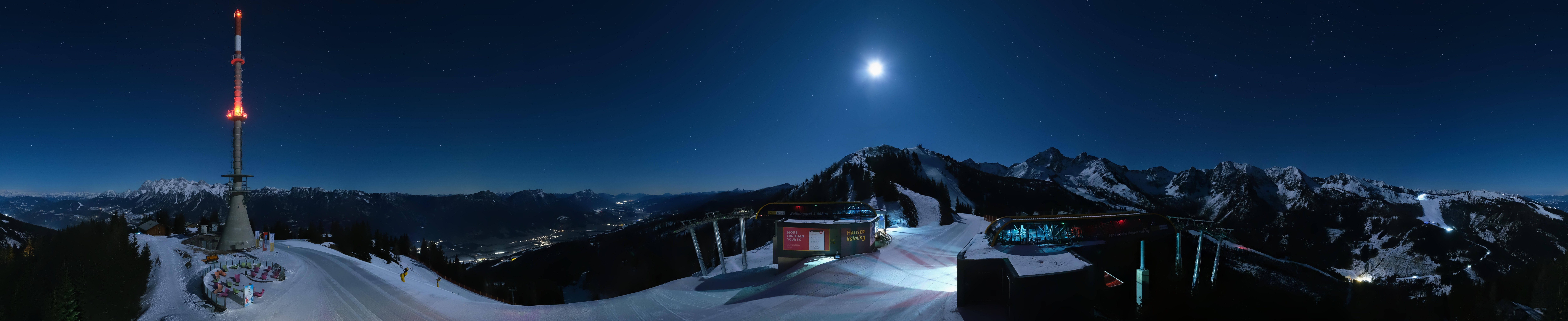 Archiv Foto Webcam Hauser Kaibling: Panorama Sendemast