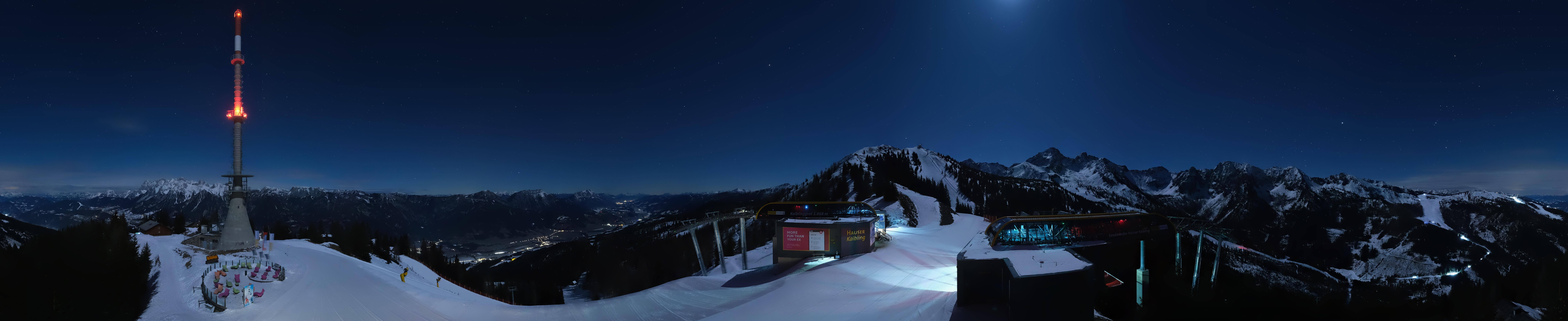 Archiv Foto Webcam Hauser Kaibling: Panorama Sendemast