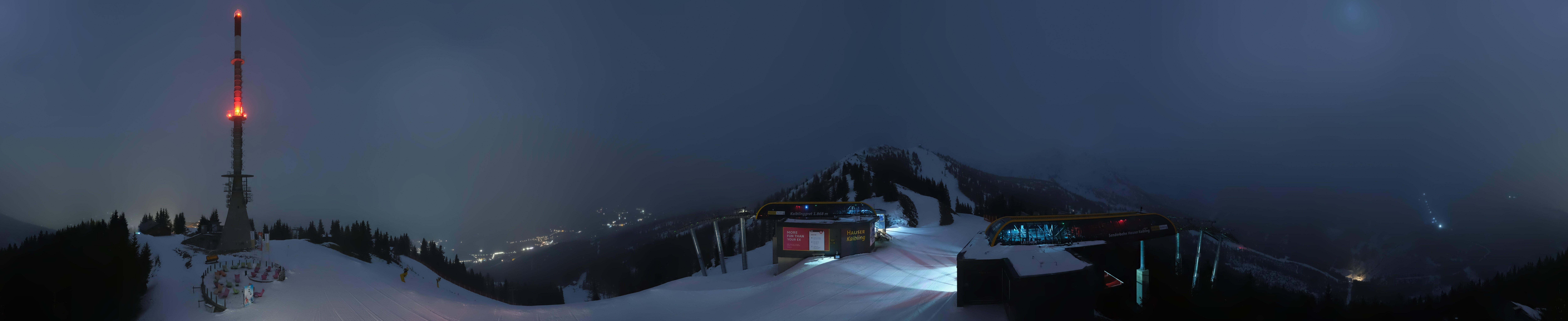 Archiv Foto Webcam Hauser Kaibling: Panorama Sendemast