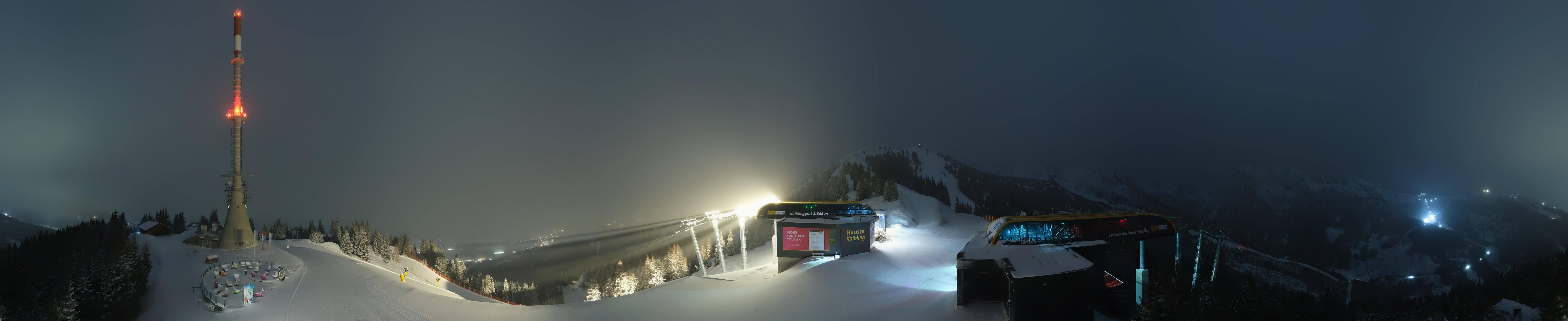 Archiv Foto Webcam Hauser Kaibling: Panorama Sendemast