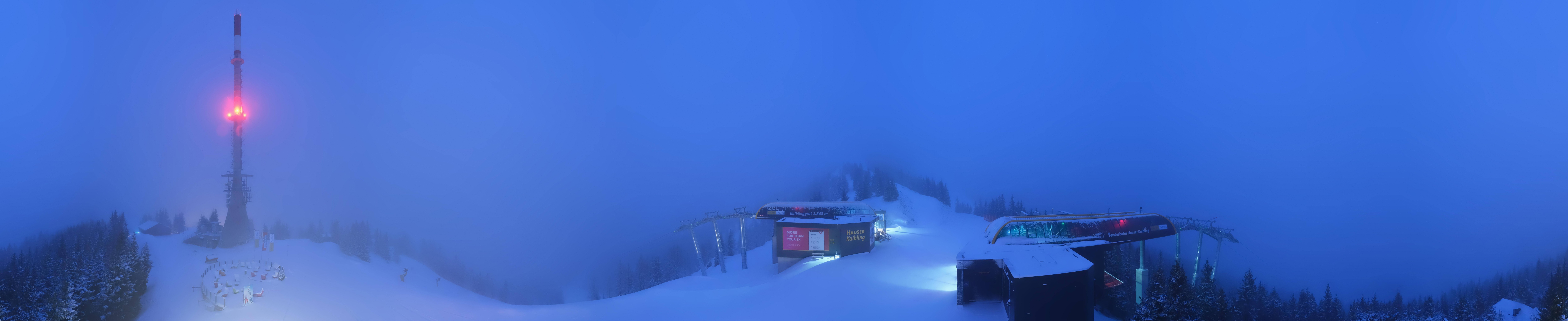 Archiv Foto Webcam Hauser Kaibling: Panorama Sendemast