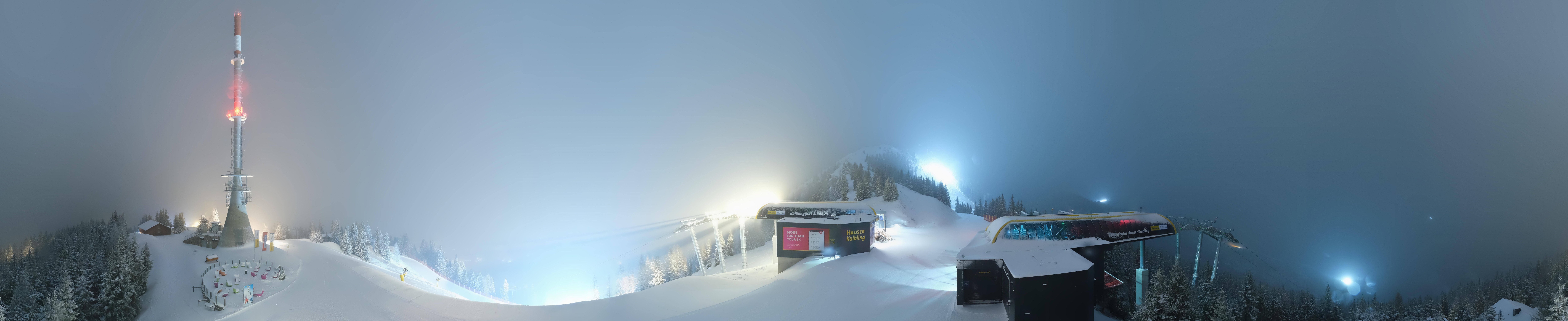 Archiv Foto Webcam Hauser Kaibling: Panorama Sendemast