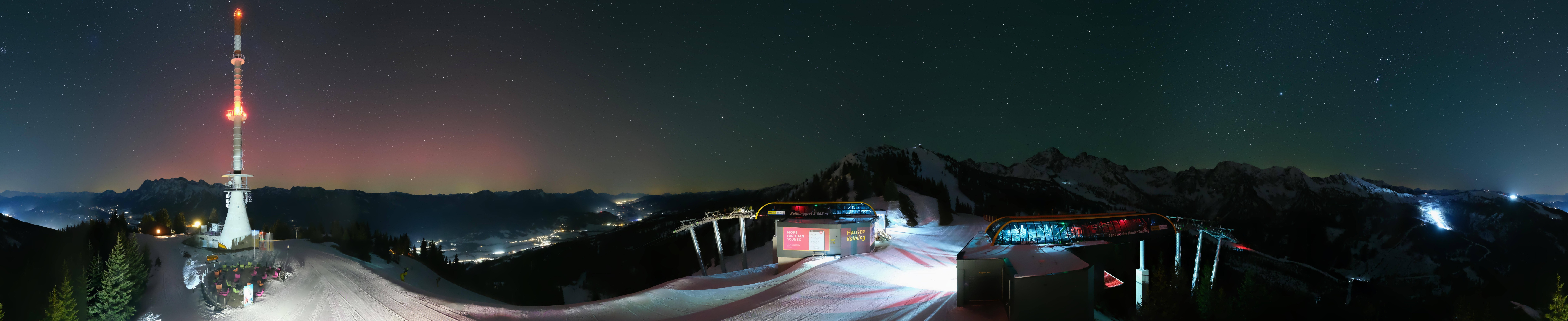 Archiv Foto Webcam Hauser Kaibling: Panorama Sendemast