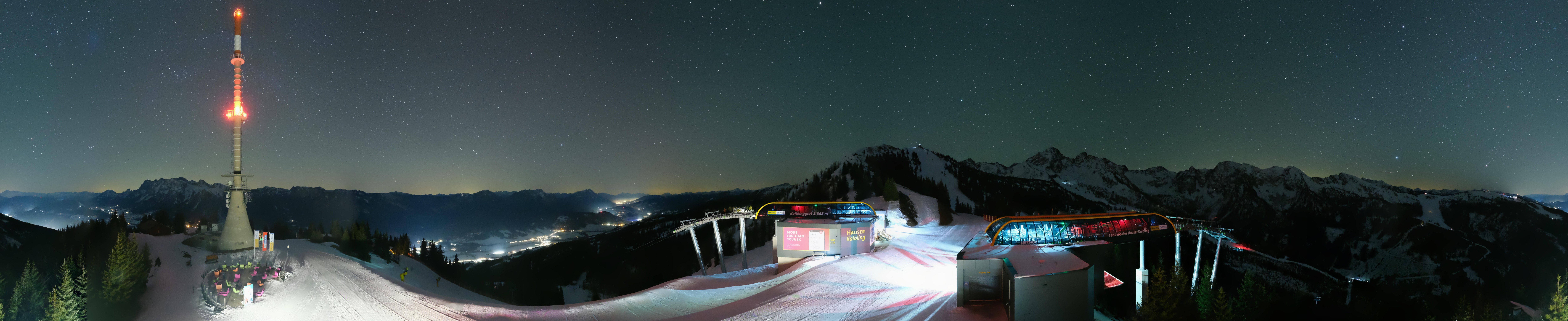 Archiv Foto Webcam Hauser Kaibling: Panorama Sendemast