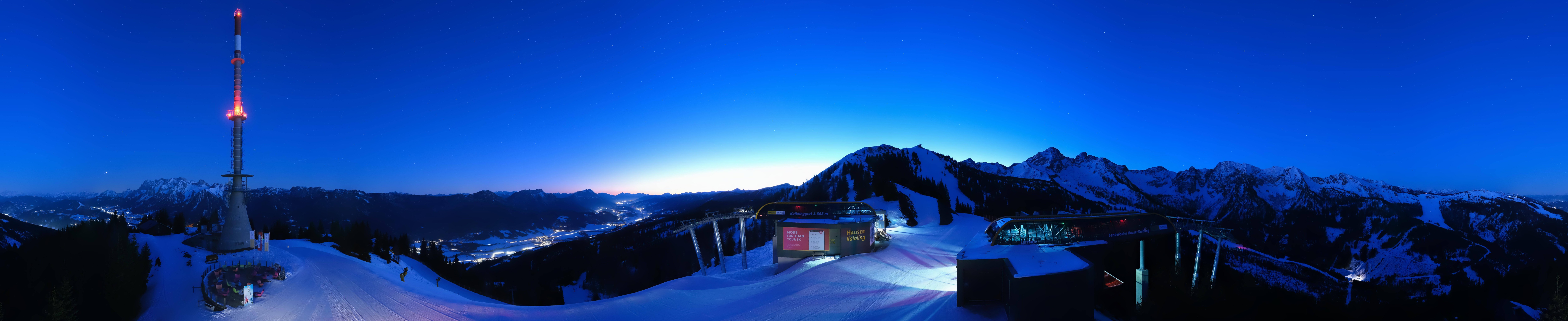 Archiv Foto Webcam Hauser Kaibling: Panorama Sendemast