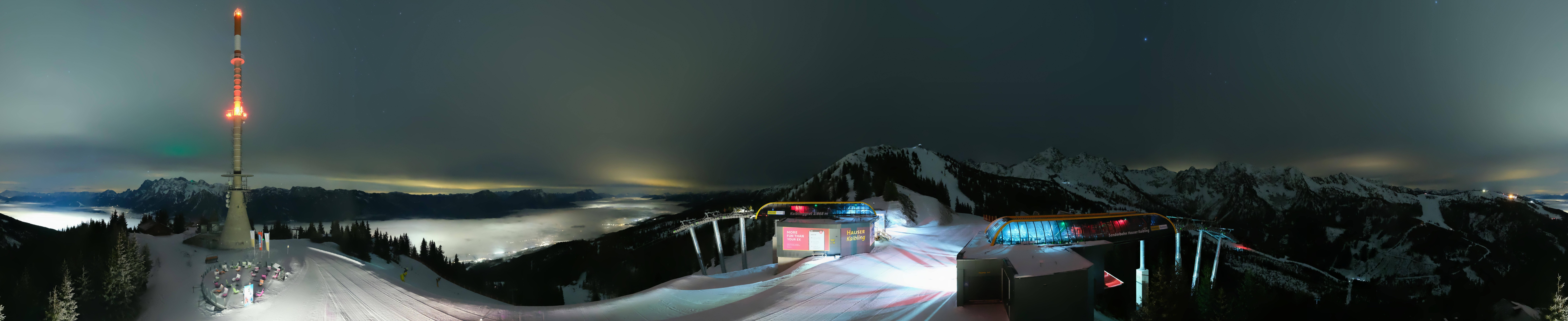 Archiv Foto Webcam Hauser Kaibling: Panorama Sendemast