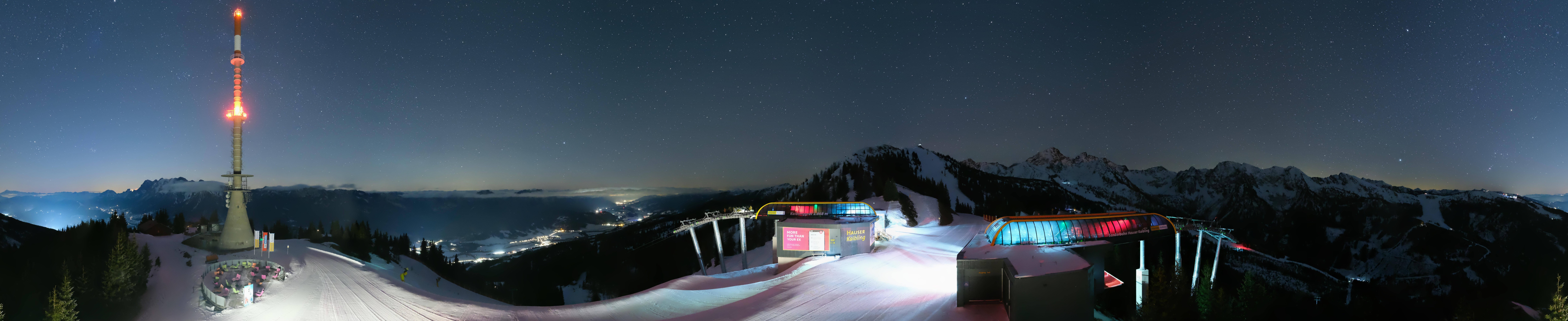 Archiv Foto Webcam Hauser Kaibling: Panorama Sendemast