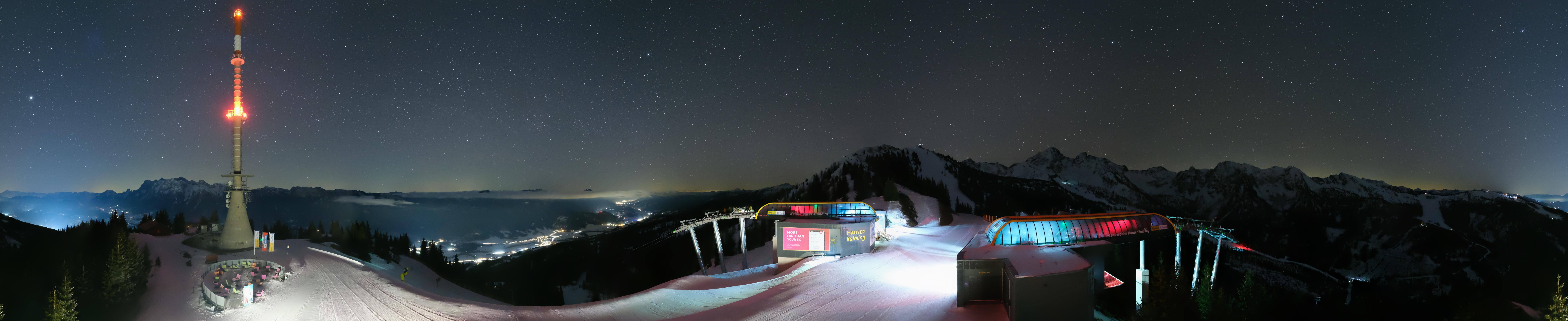 Archiv Foto Webcam Hauser Kaibling: Panorama Sendemast