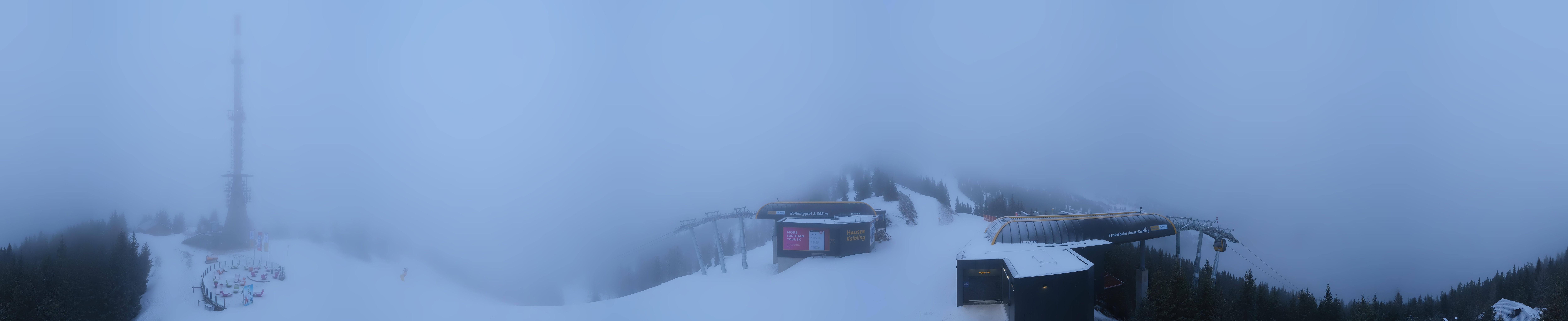 Archiv Foto Webcam Hauser Kaibling: Panorama Sendemast