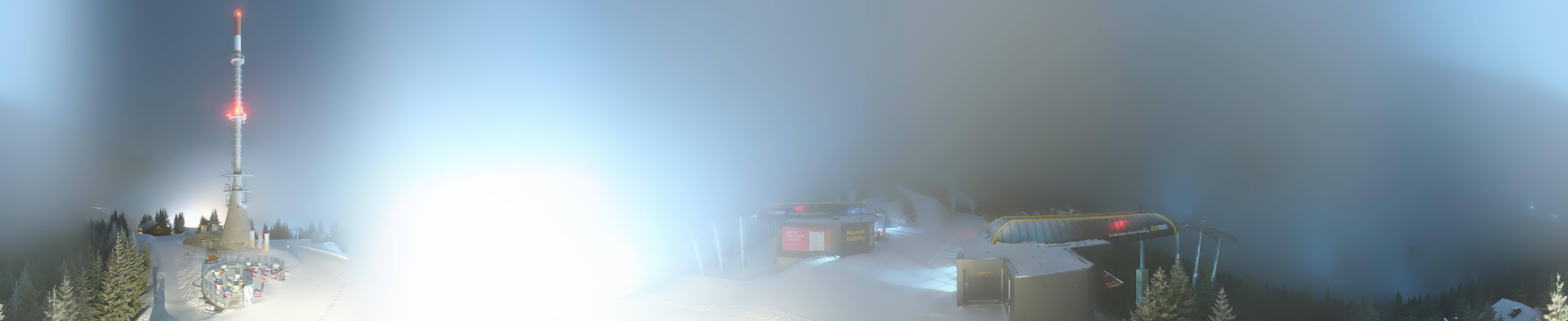Archiv Foto Webcam Hauser Kaibling: Panorama Sendemast