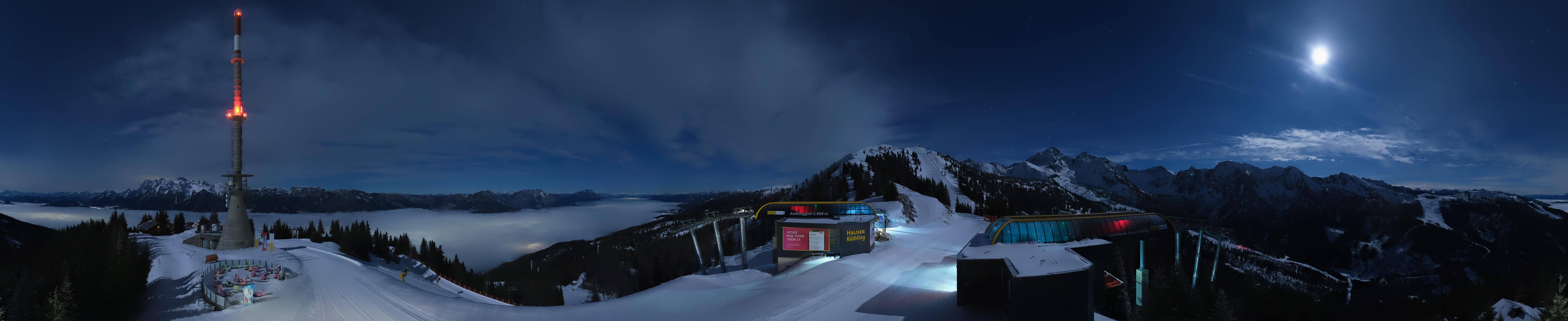 Archived image Webcam 360 degree Panoramic view Hauser Kaibling