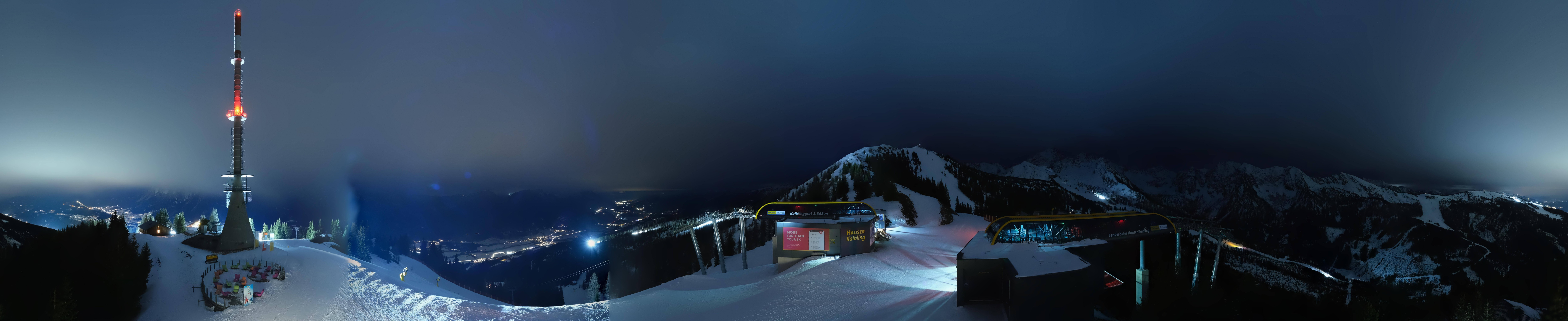 Archiv Foto Webcam Hauser Kaibling: Panorama Sendemast