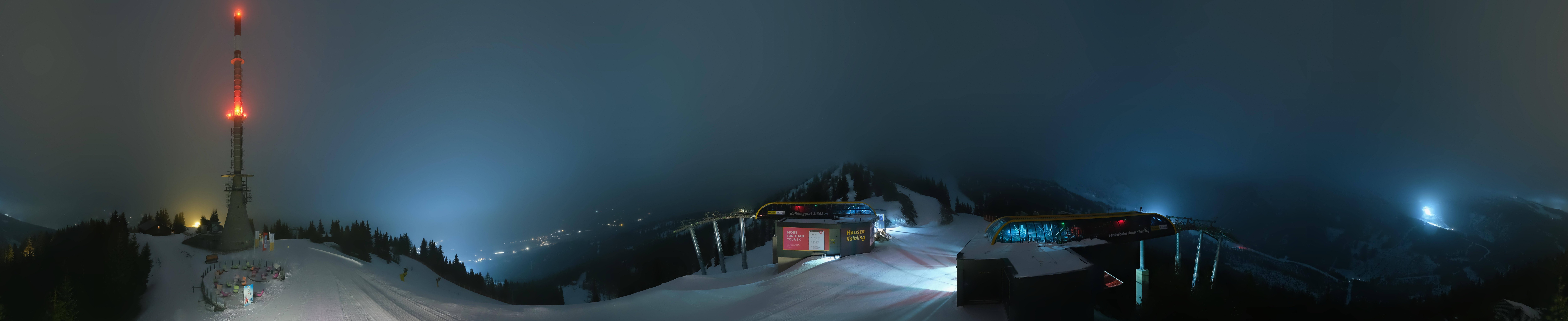 Archiv Foto Webcam Hauser Kaibling: Panorama Sendemast