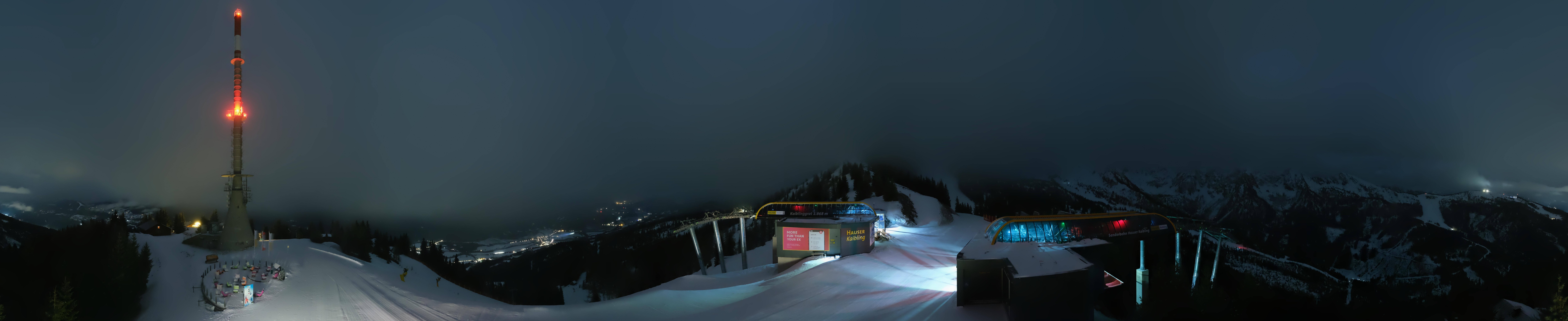 Archiv Foto Webcam Hauser Kaibling: Panorama Sendemast