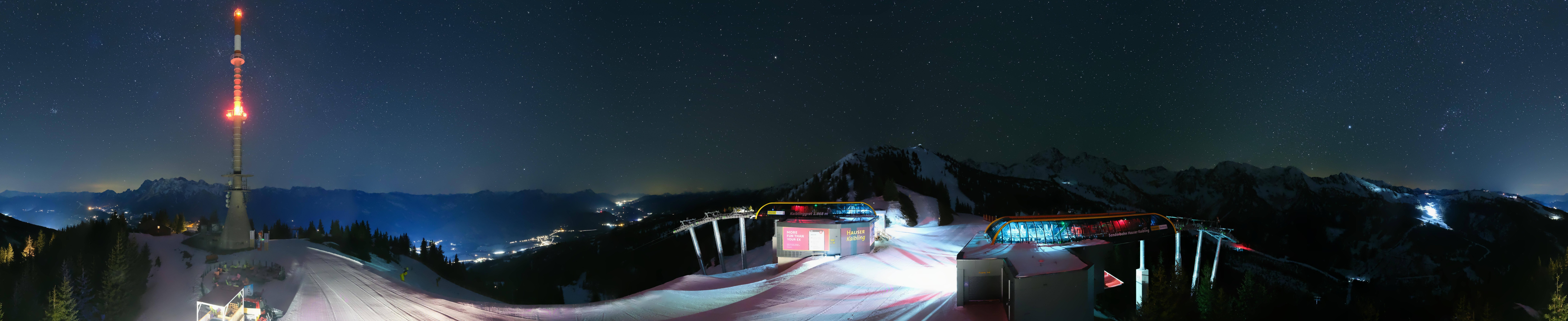 Archiv Foto Webcam Hauser Kaibling: Panorama Sendemast