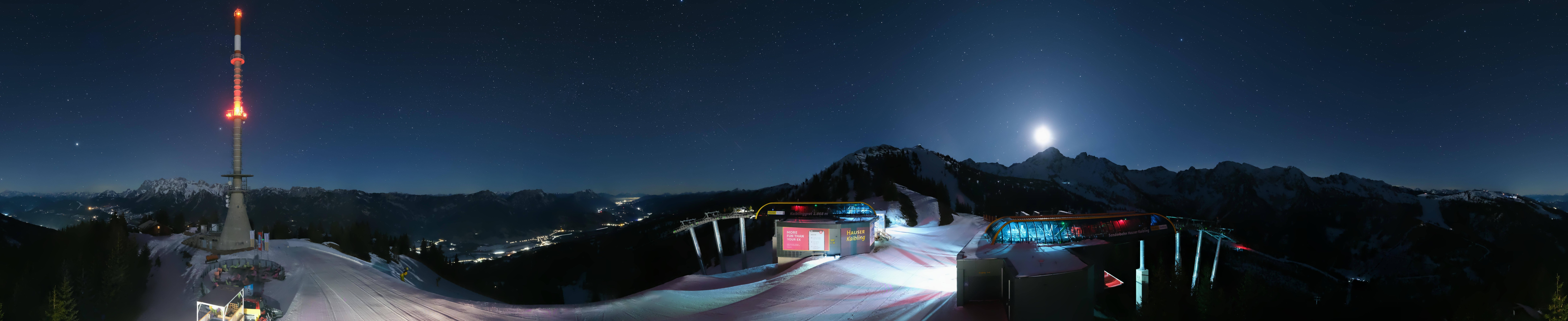 Archiv Foto Webcam Hauser Kaibling: Panorama Sendemast