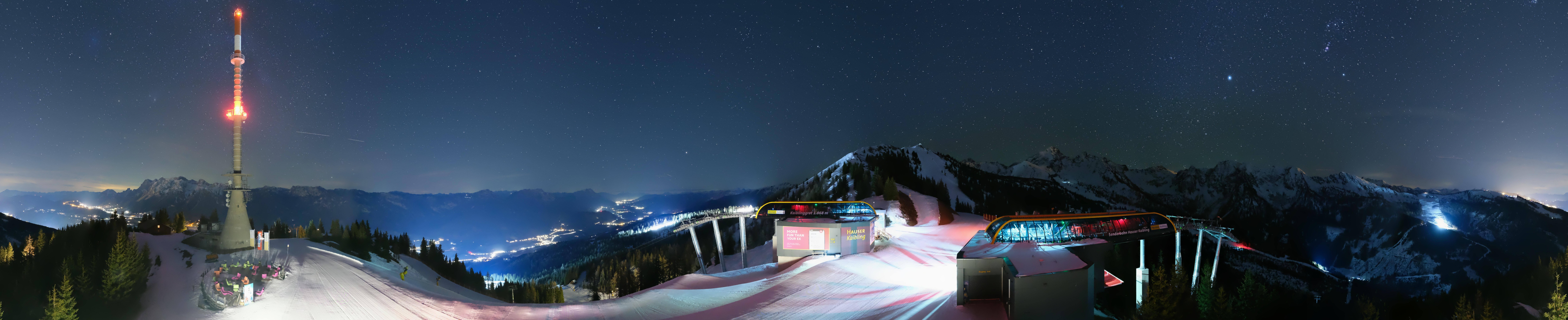 Archiv Foto Webcam Hauser Kaibling: Panorama Sendemast