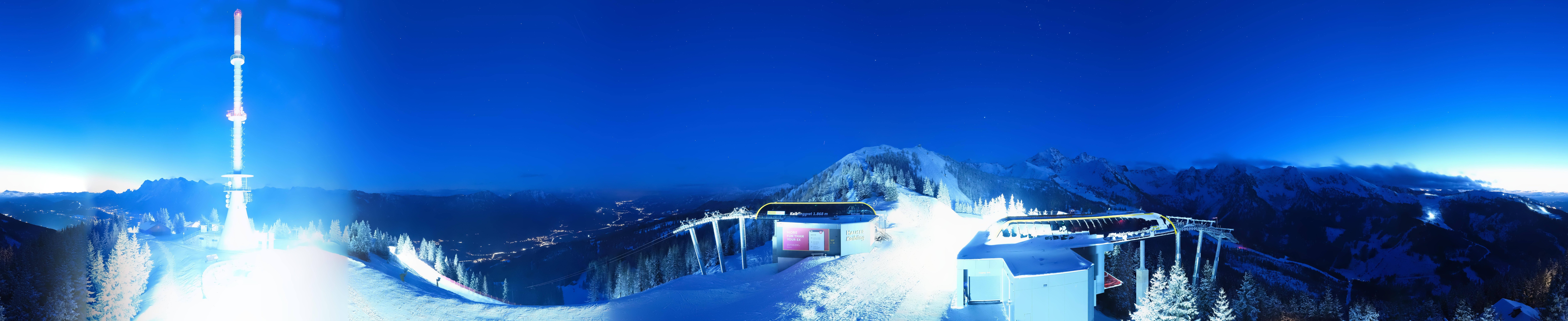 Archiv Foto Webcam Hauser Kaibling: Panorama Sendemast