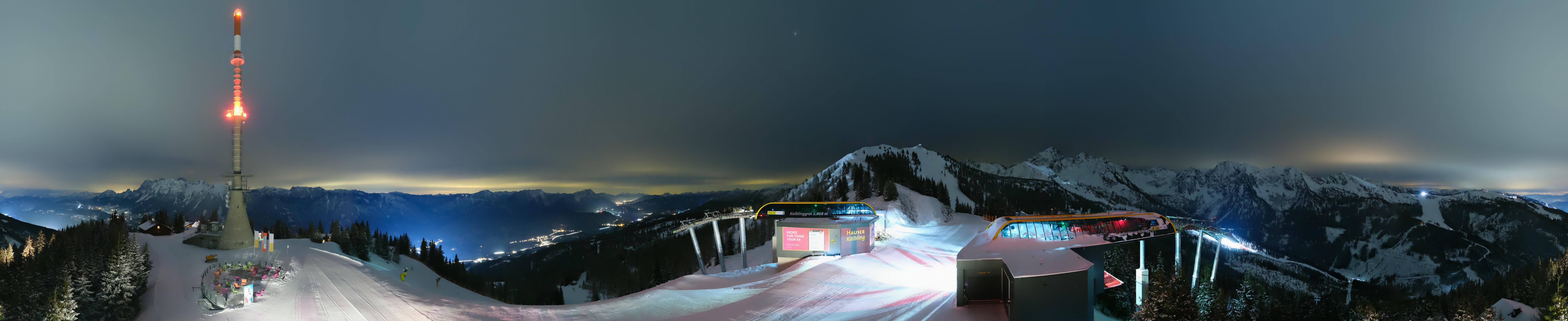 Archiv Foto Webcam Hauser Kaibling: Panorama Sendemast