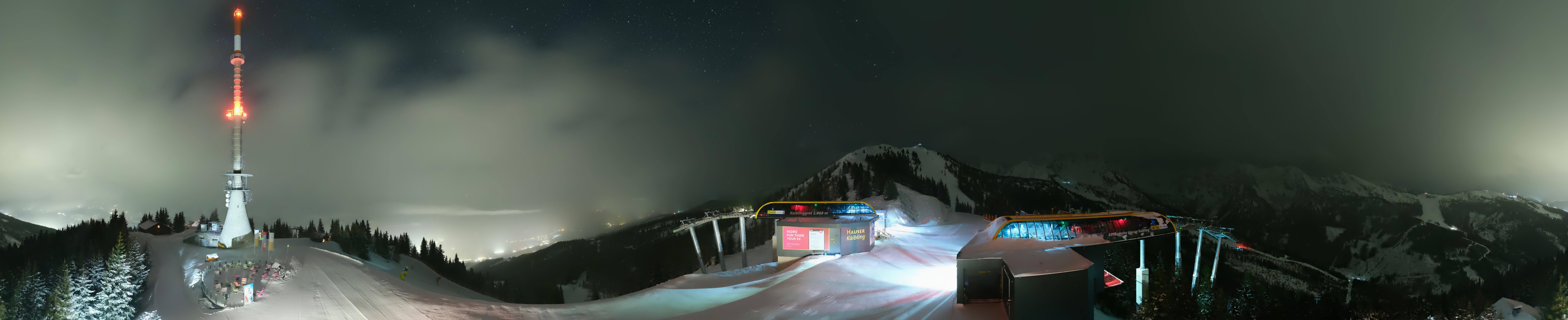 Archiv Foto Webcam Hauser Kaibling: Panorama Sendemast