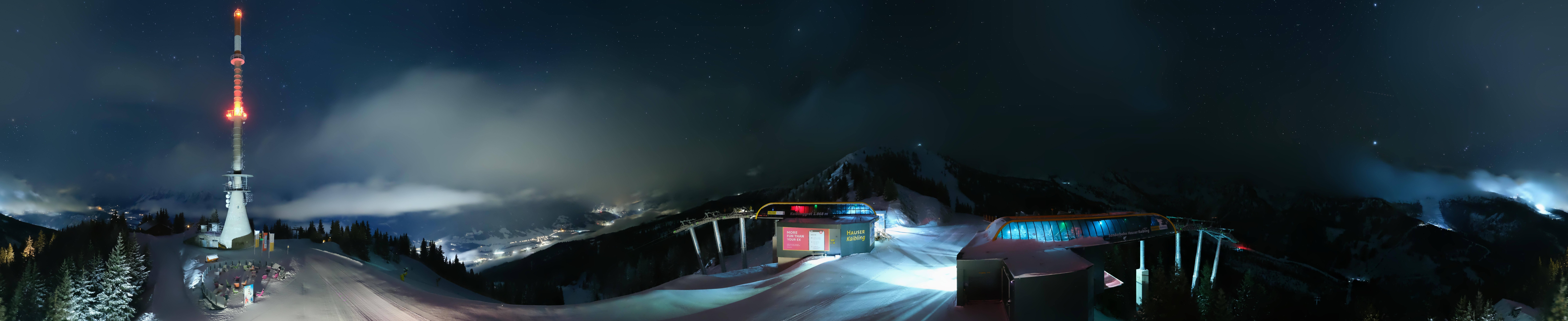 Archiv Foto Webcam Hauser Kaibling: Panorama Sendemast