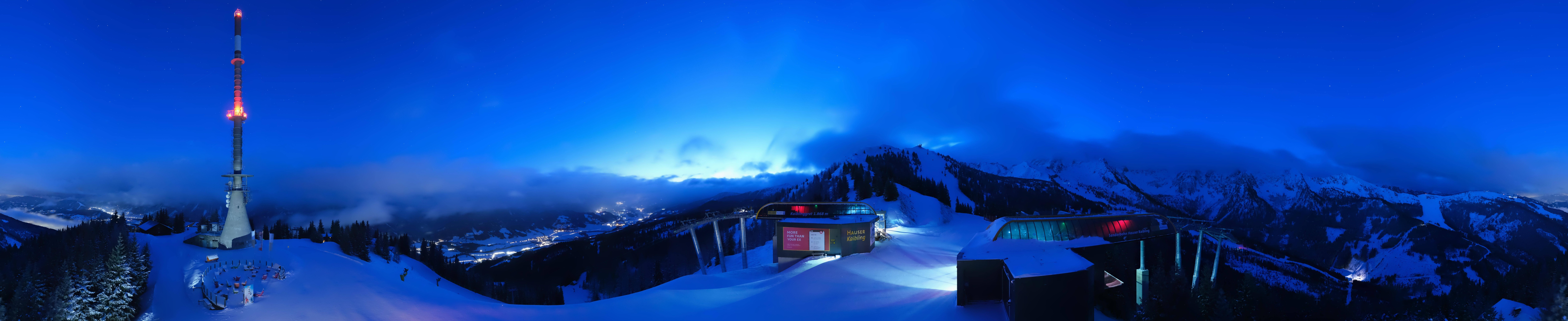 Archiv Foto Webcam Hauser Kaibling: Panorama Sendemast