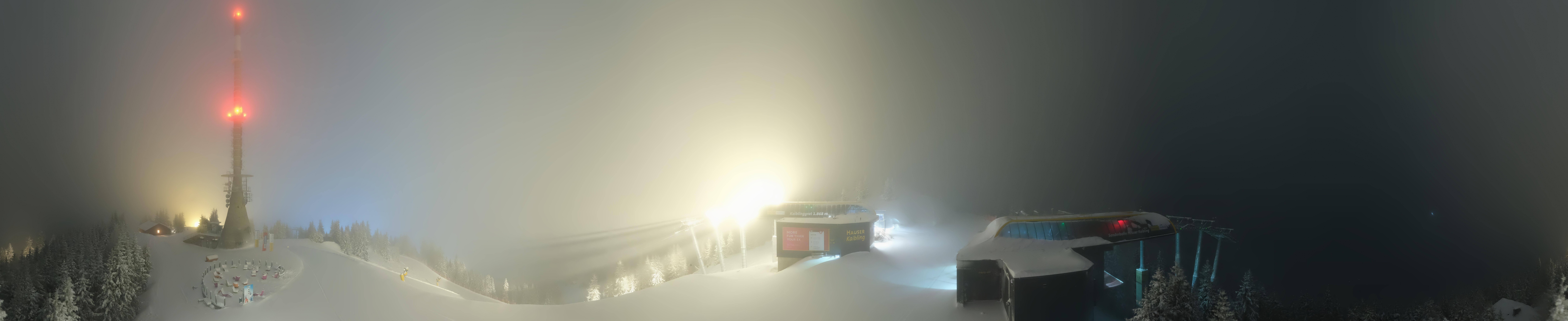 Archiv Foto Webcam Hauser Kaibling: Panorama Sendemast