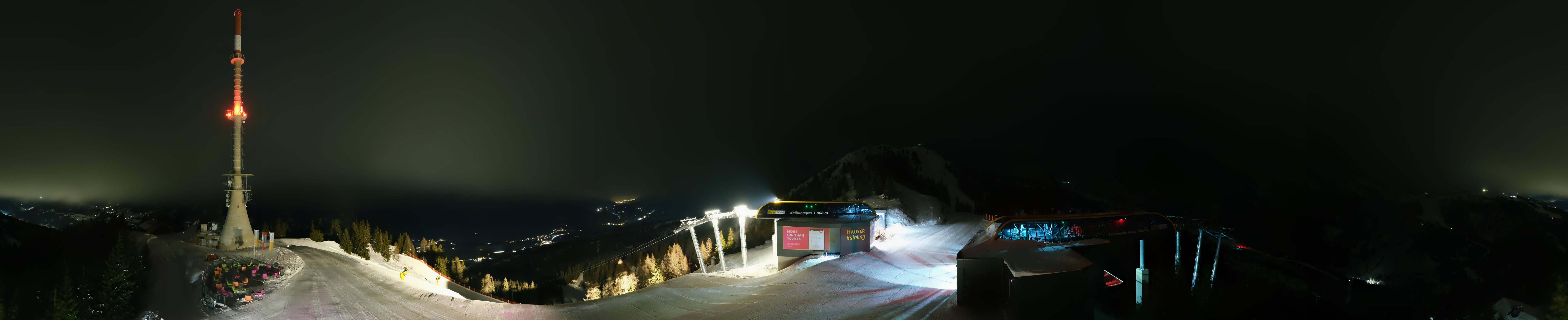 Archiv Foto Webcam Hauser Kaibling: Panorama Sendemast