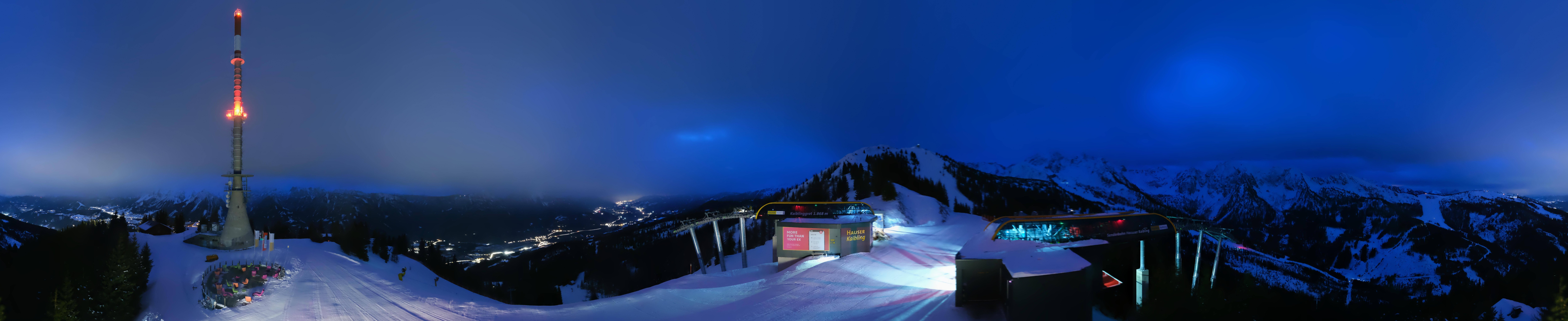 Archiv Foto Webcam Hauser Kaibling: Panorama Sendemast