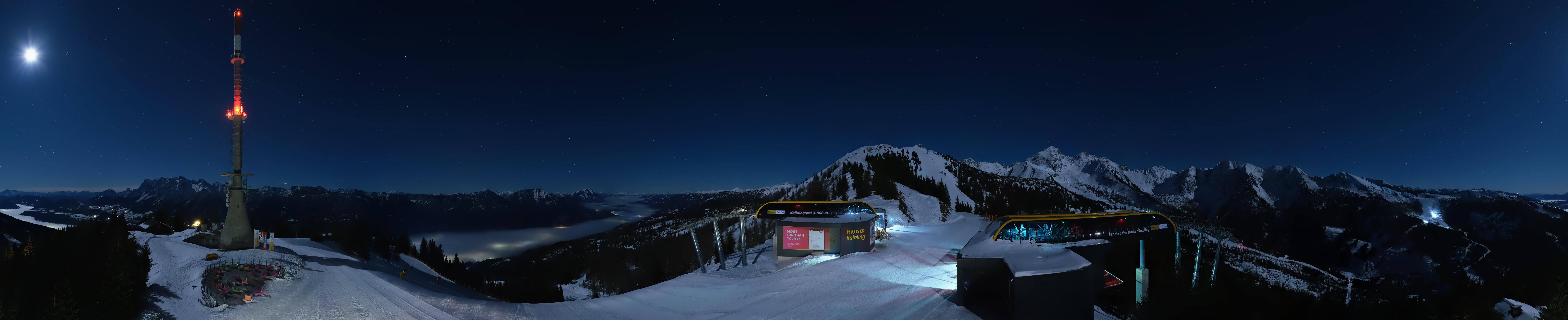 Archiv Foto Webcam Hauser Kaibling: Panorama Sendemast