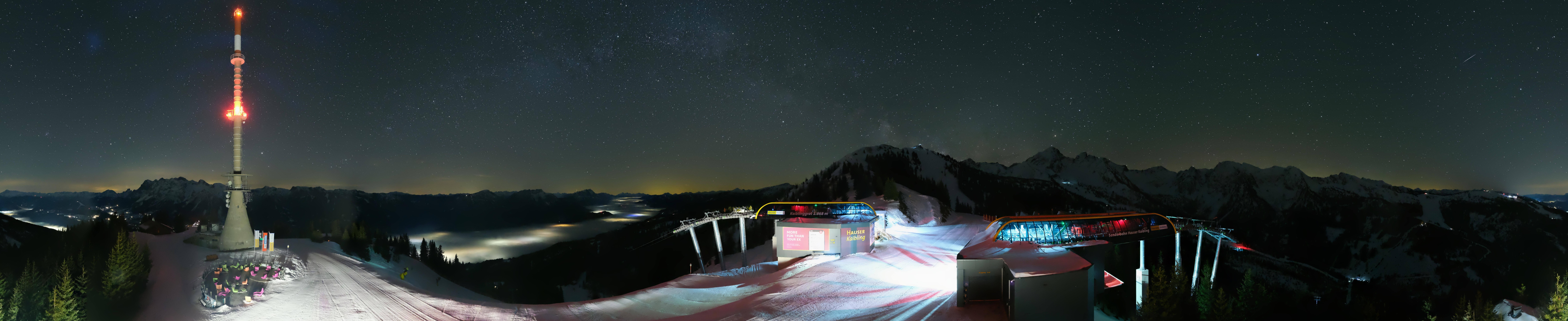 Archiv Foto Webcam Hauser Kaibling: Panorama Sendemast