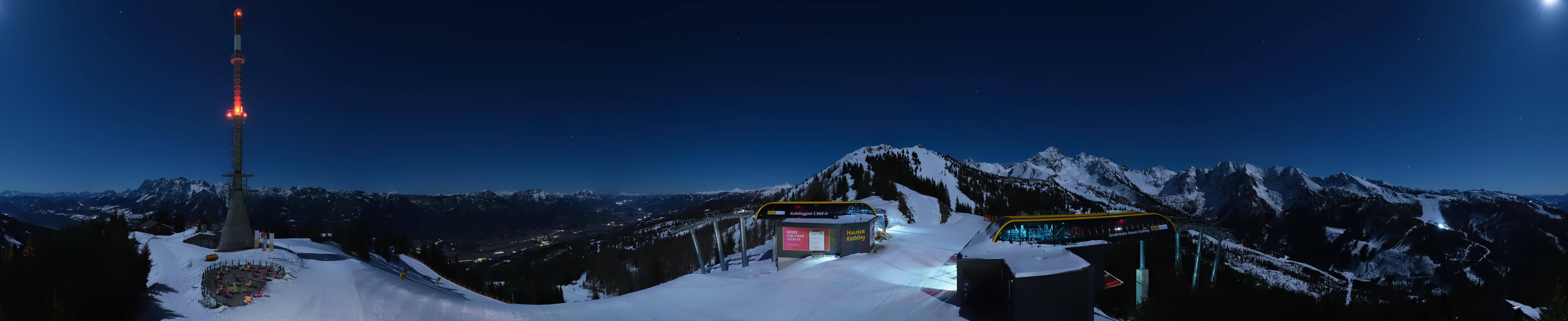 Archived image Webcam 360 degree Panoramic view Hauser Kaibling