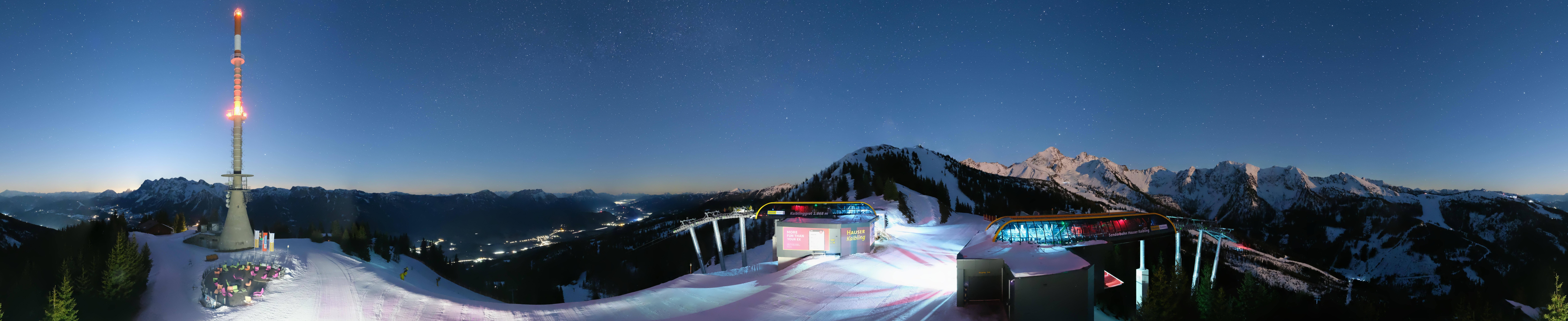 Archived image Webcam 360 degree Panoramic view Hauser Kaibling