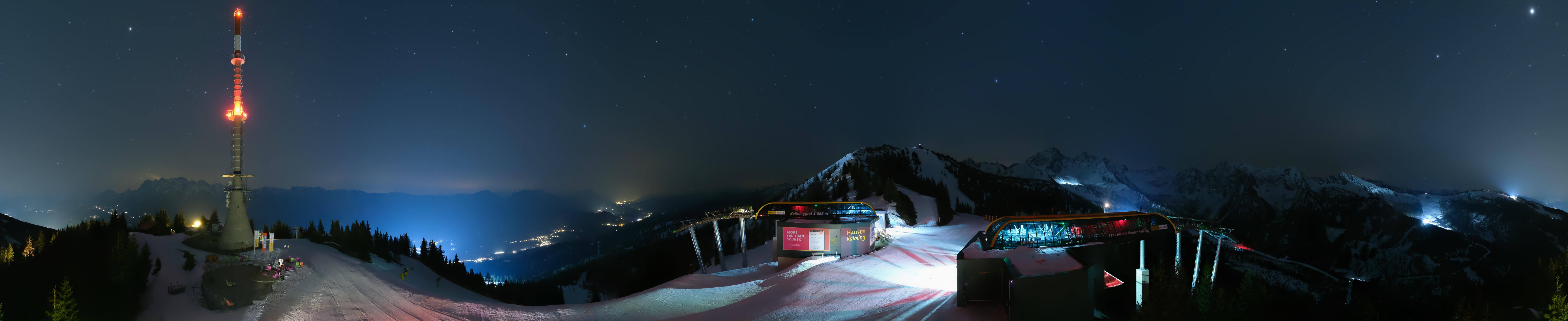 Archiv Foto Webcam Hauser Kaibling: Panorama Sendemast