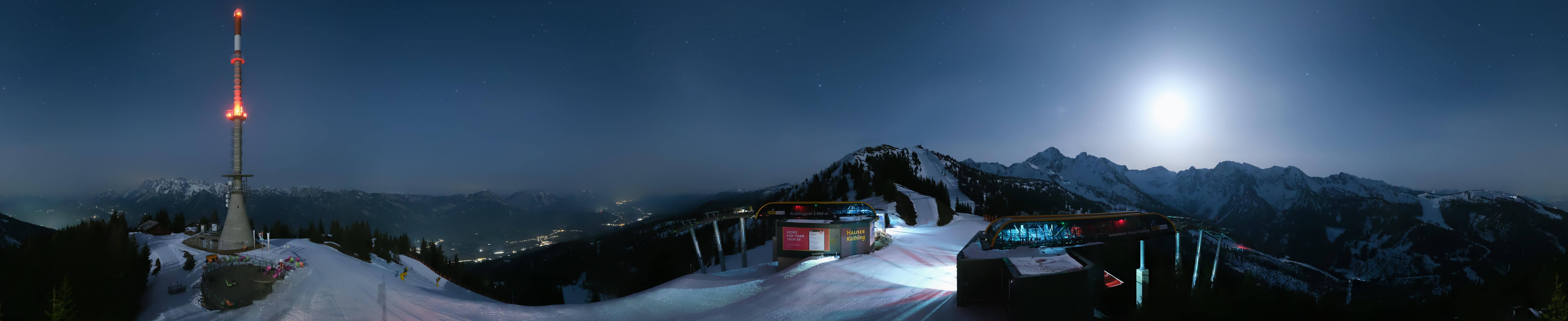 Archiv Foto Webcam Hauser Kaibling: Panorama Sendemast