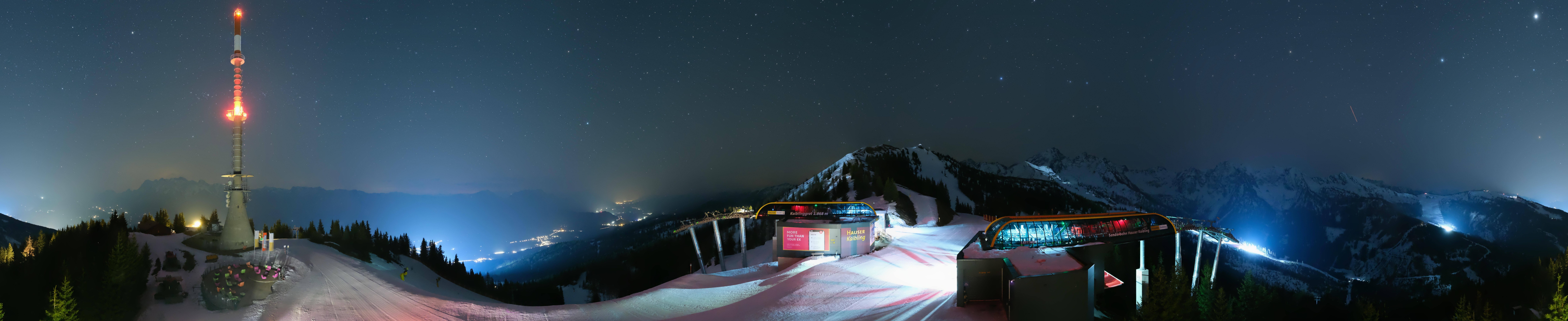 Archiv Foto Webcam Hauser Kaibling: Panorama Sendemast